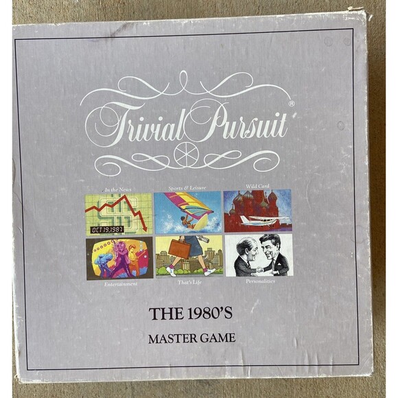 Board Game Parkers Brother Trivial Pursuit The 1980s Master Trivia Complete - Picture 2 of 7